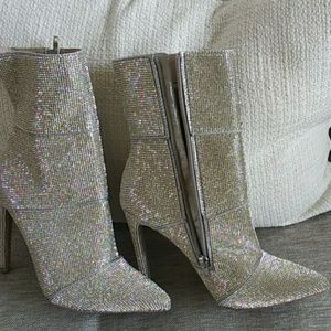 Steve Madden rhinestone ankle boots
